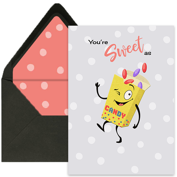 Sweet As Candy Greeting Card Mod Lounge Paper Company