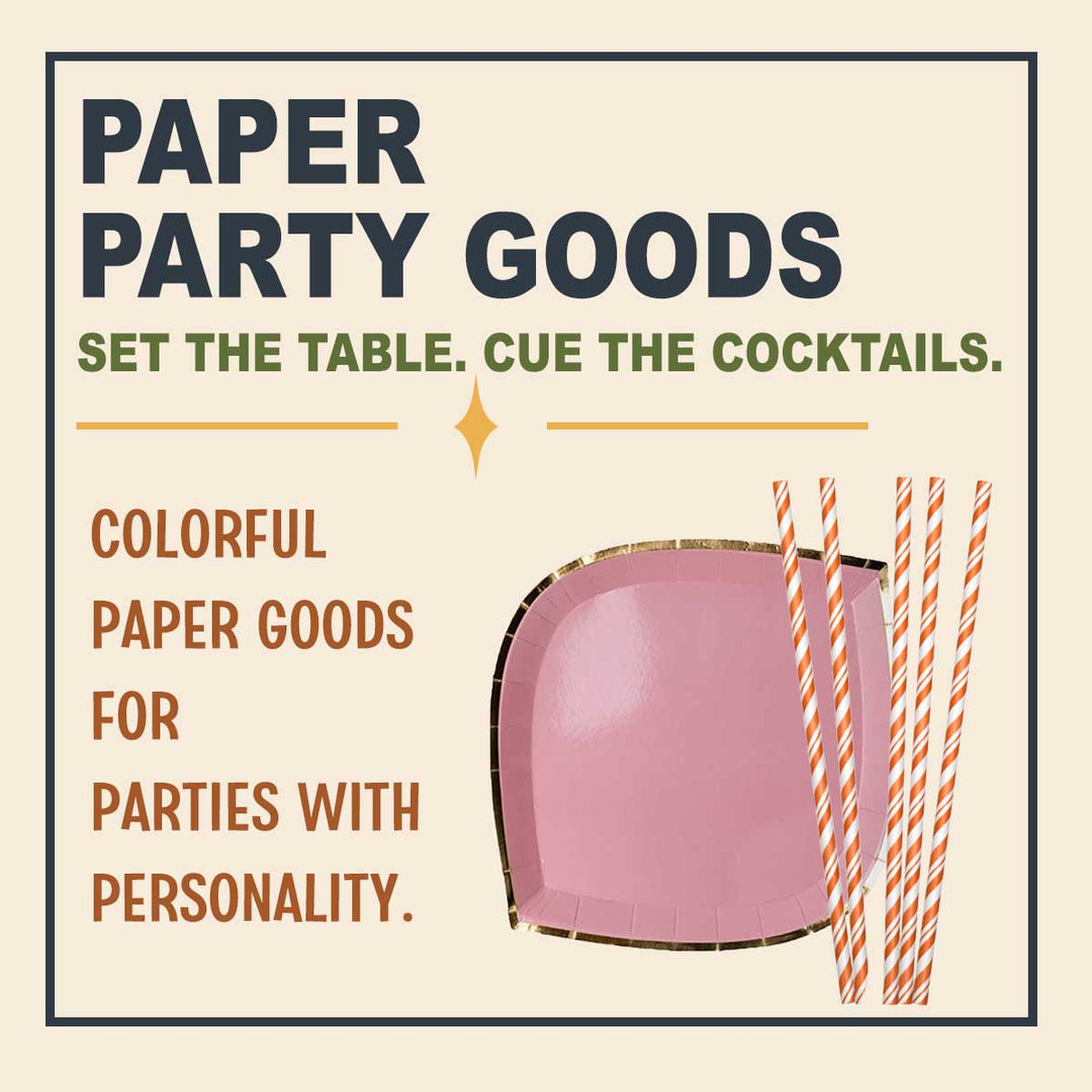 sale paper party goods | disposable plates, napkins and cups