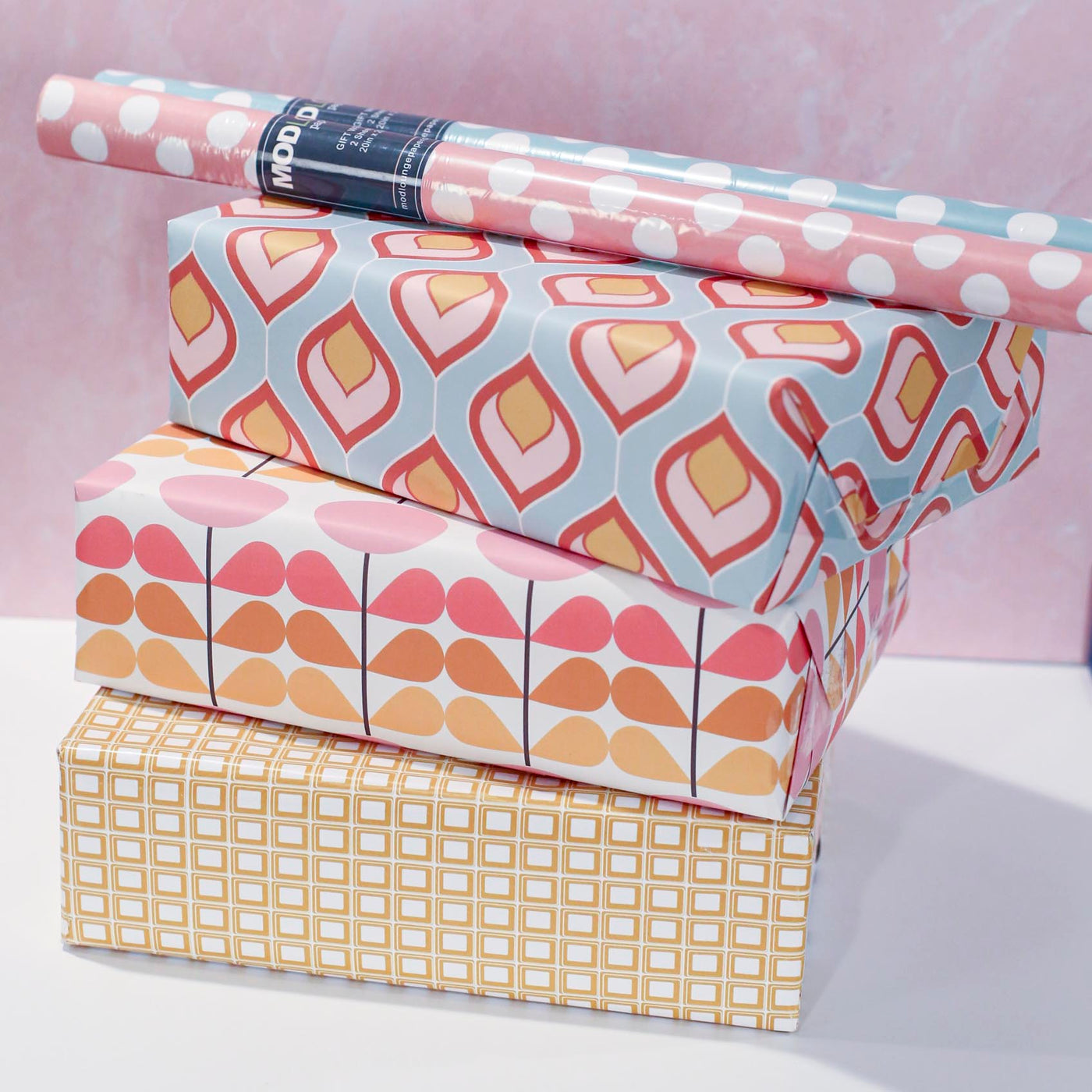 Yellow Square Gift Wrap