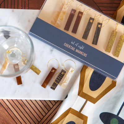 Shades of Brown Acrylic Cocktail Markers