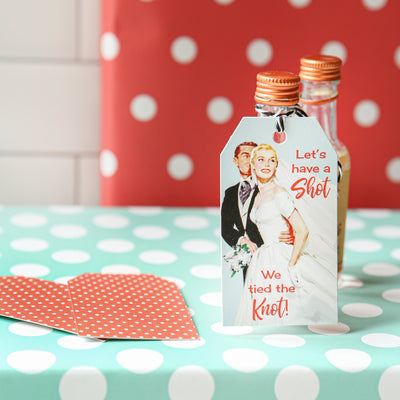 Tied the Knot Gift Tag Cocktail Wedding Favor