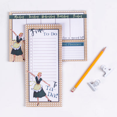 A Womans Work is Never Done Vintage Housewife Weekly Planner