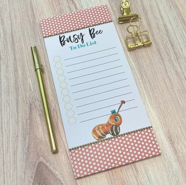 Busy Bee Vintage Pink Honeycomb To Do Listpad