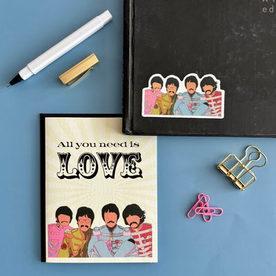 Beatles Love Pop Icon Greeting Card