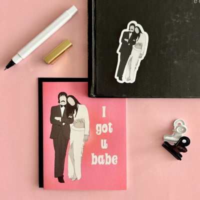 Sonny & Cher I got You Babe Pop Icon Love Greeting Card