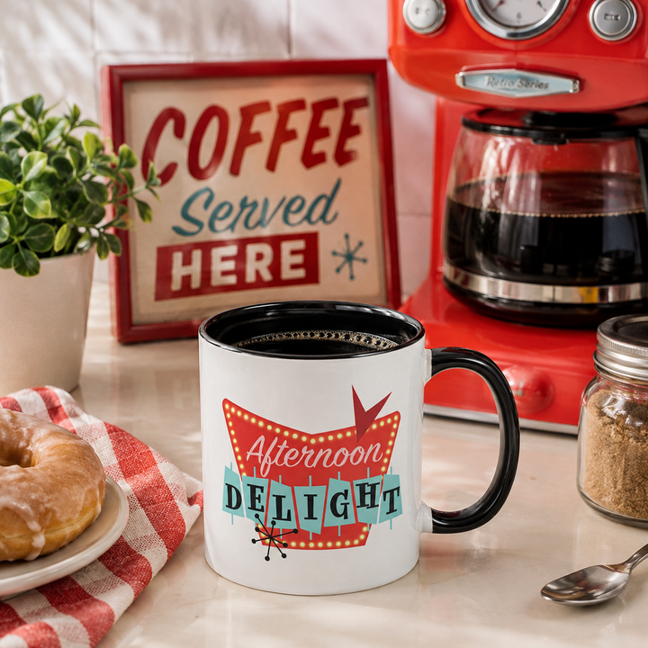 Afternoon Delight Funny Retro Coffee Mug