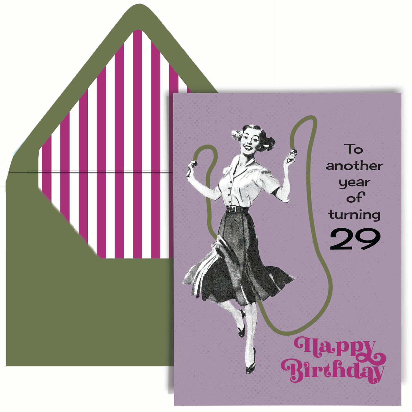 Another Year of 29 Funny Vintage Birthday Card