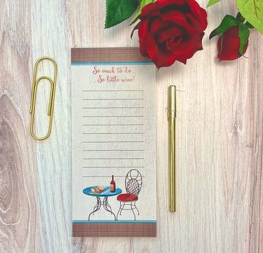 Paris Vintage Cafe To Do List Wine Lovers Notepad