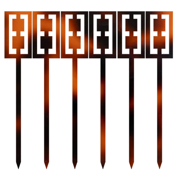 Tortoise Acrylic Cocktail Pick Set