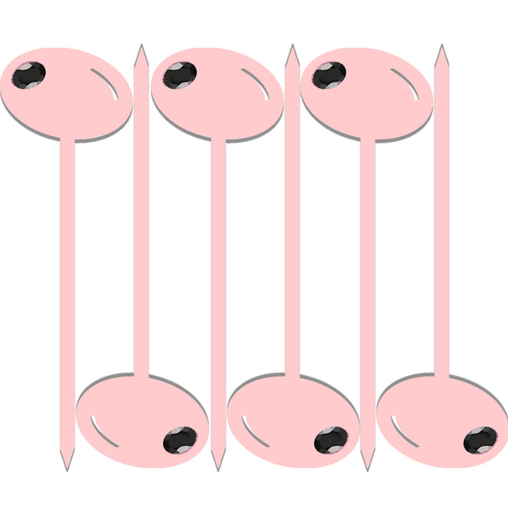 Pink Olive Acrylic Appetizer Cocktail Pick Set of 6