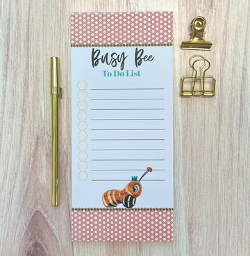 Busy Bee Vintage Pink Honeycomb To Do Listpad