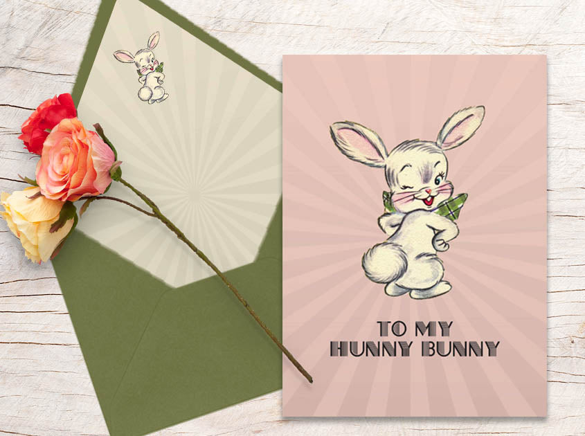 Hunny Bunny Greeting Card