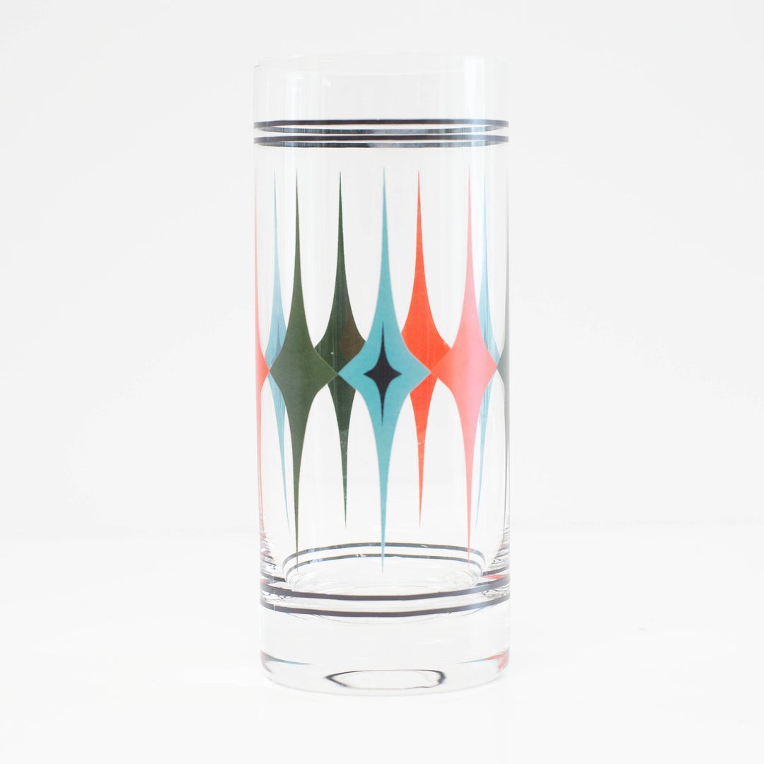 Starlight Diamond Mid Century Vintage Retro Cocktail Glasses
