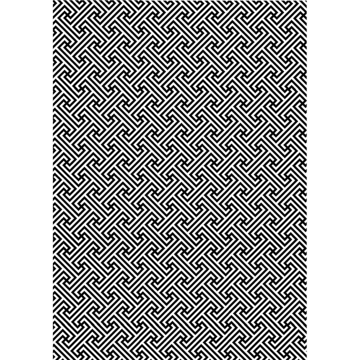Black Lattice Vintage Gift Wrap Craft Sheet