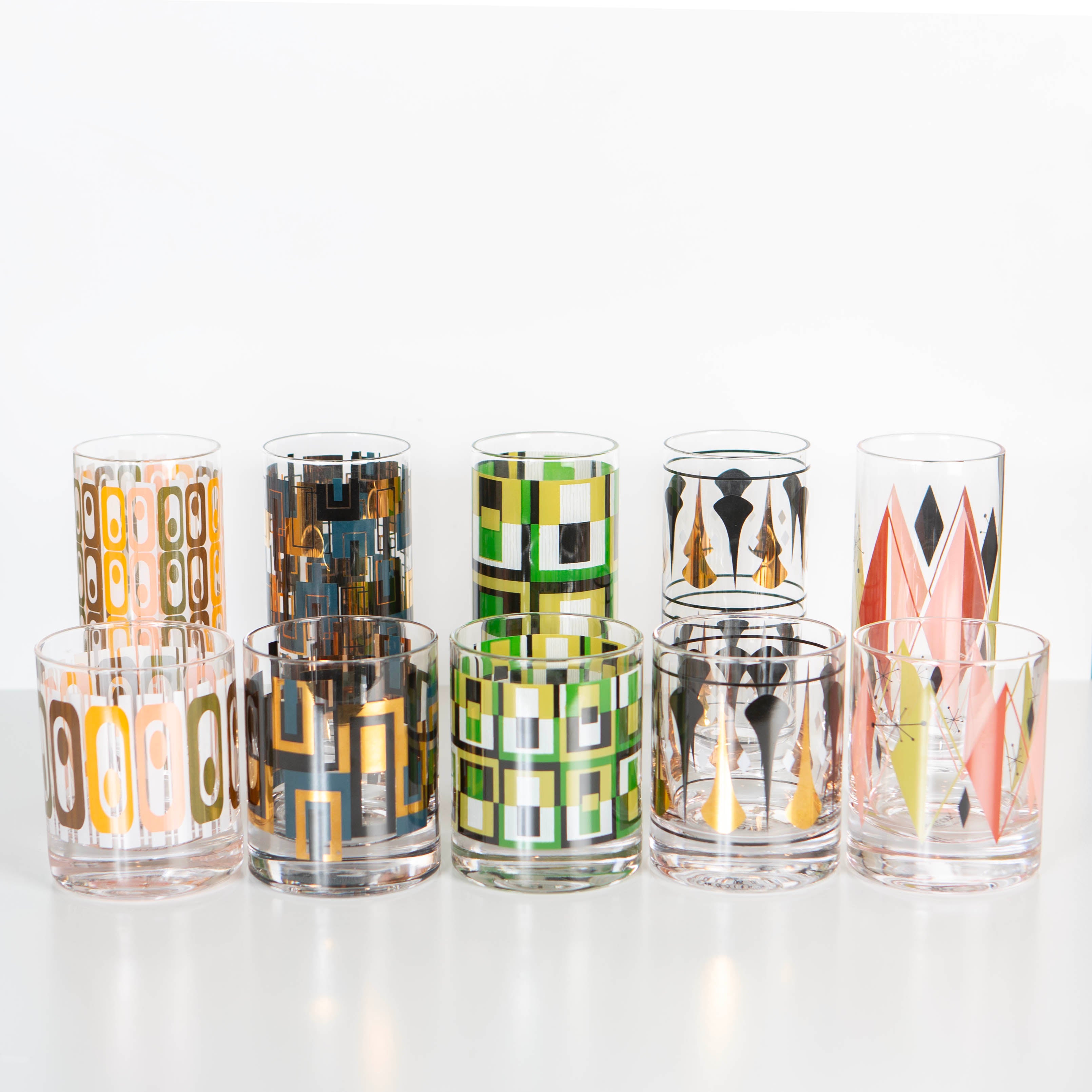 Vintage Tiki Highball Cocktail Glass | Mid Century Barware – Mod
