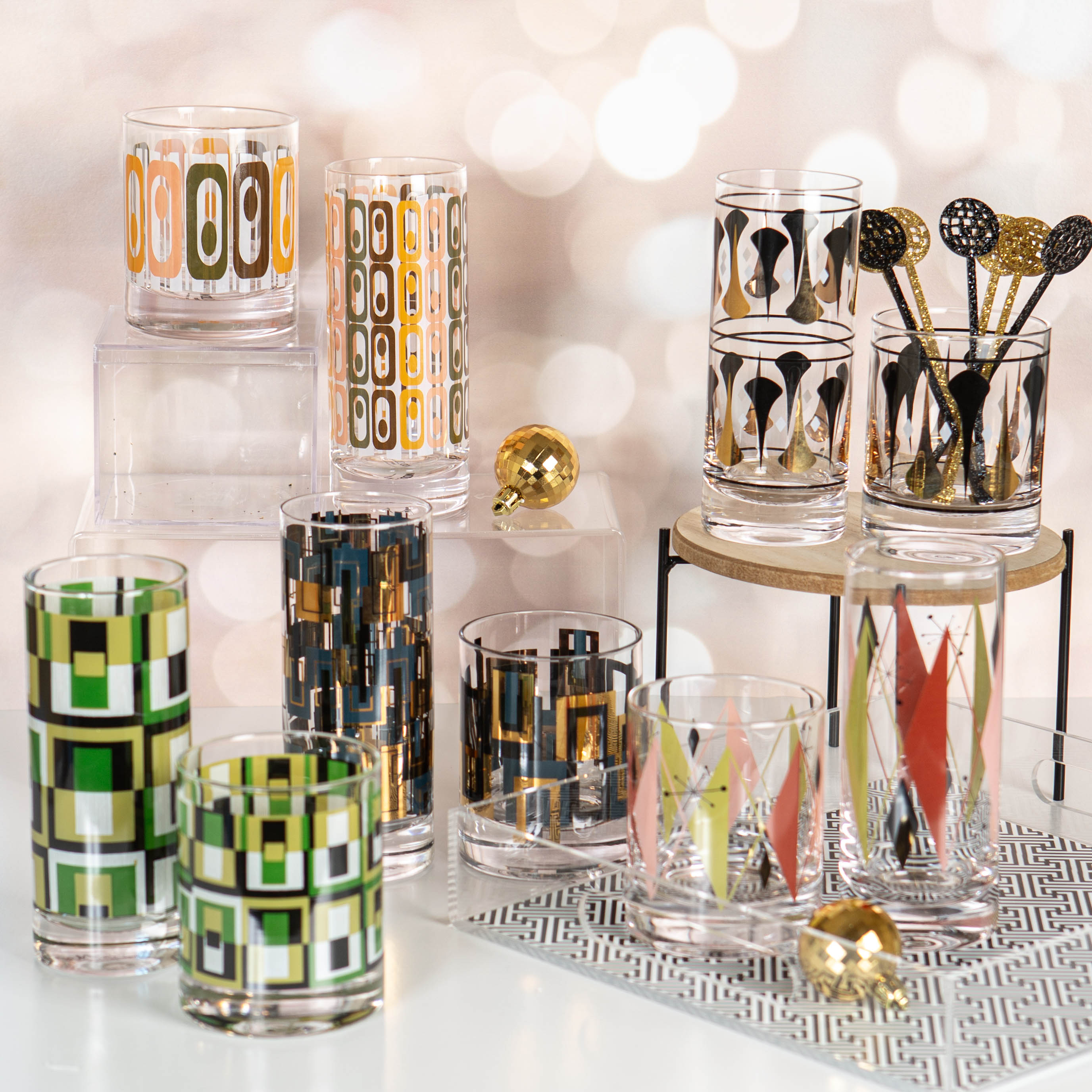 Vintage Tiki Highball Cocktail Glass | Mid Century Barware – Mod