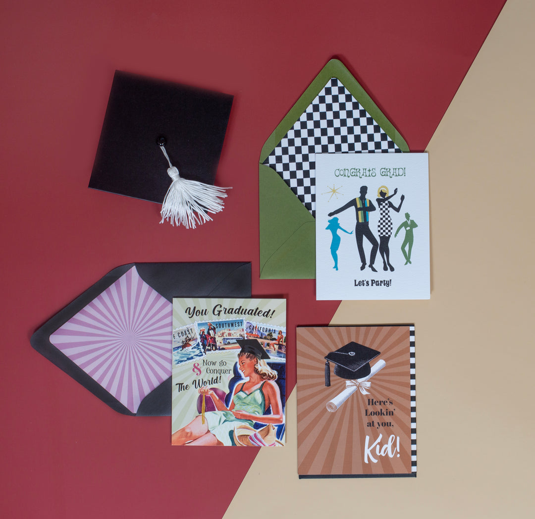 Graduate Go Conquer The World Retro Graduation Card Mod Lounge Paper Company Graduate Go Conquer The World Retro Graduation Card Mod Lounge Paper Company