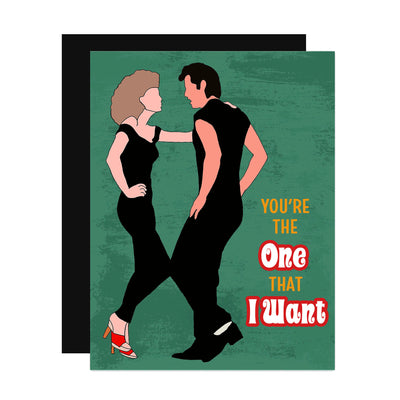 Grease Danny & Sandy You're The One That I Want Card