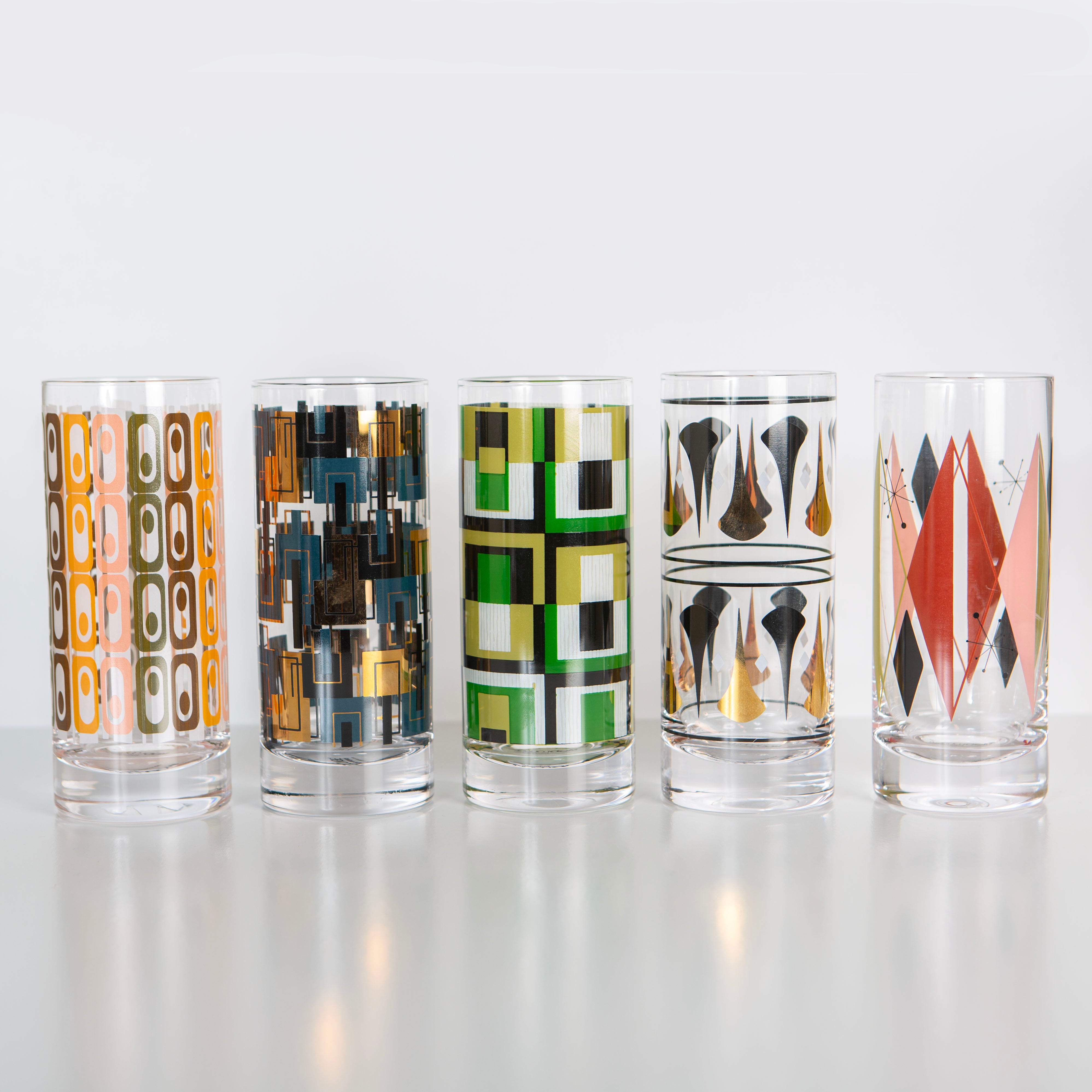 Vintage Tiki Highball Cocktail Glass | Mid Century Barware – Mod
