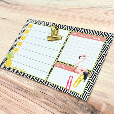 Flamingo & Pineapple Weekly Planner Notepad