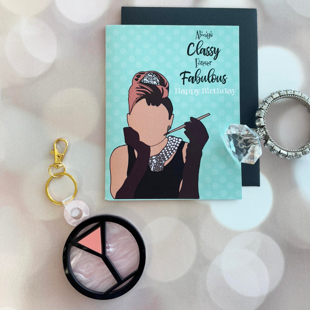 Cosmo Pink Martini Cocktail Acrylic Keychain