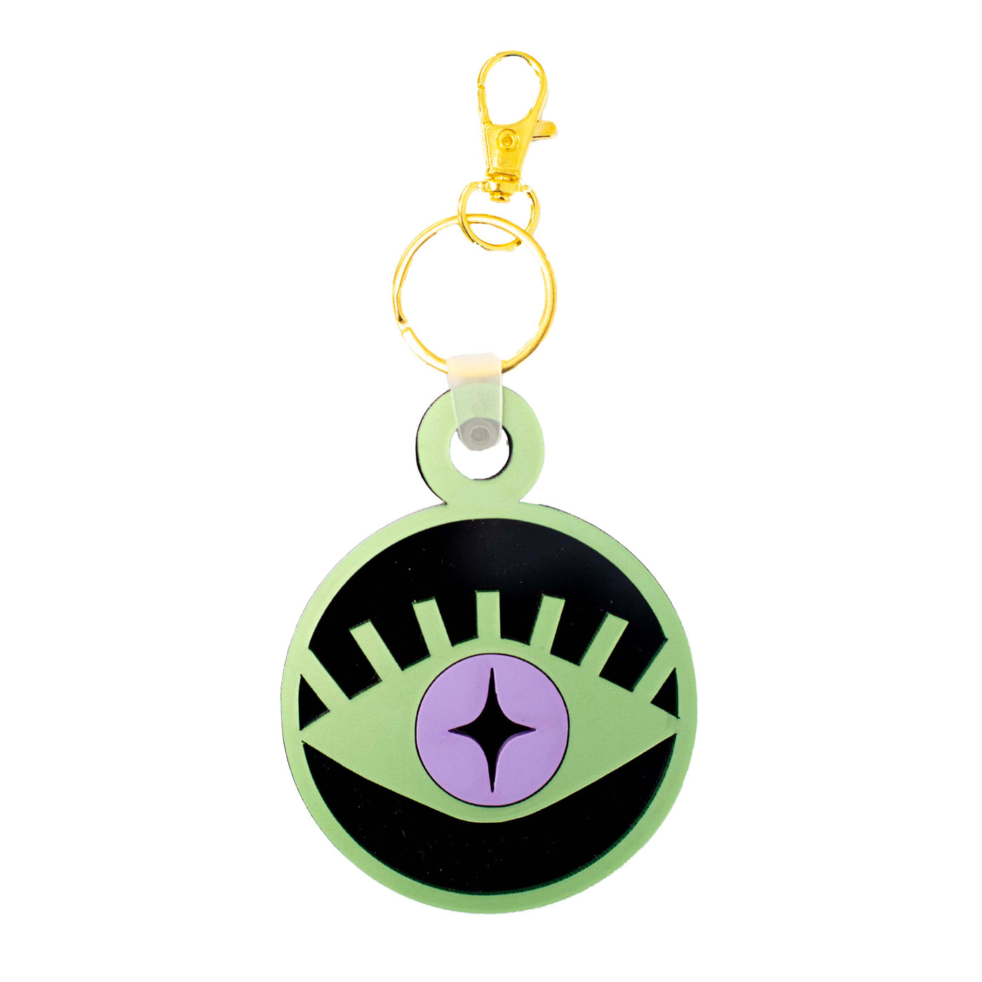 Third Evil Eye Spiritual Round Acrylic Keychain