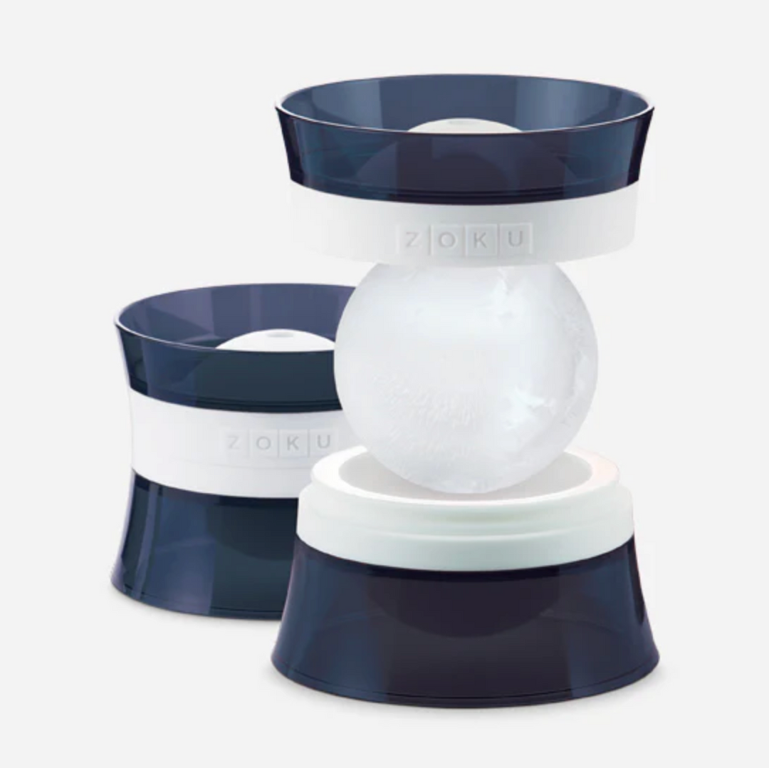 large ball ice mold for whiskey, bourbon, scotch and rocks glasses. great host or fathers day gift idea