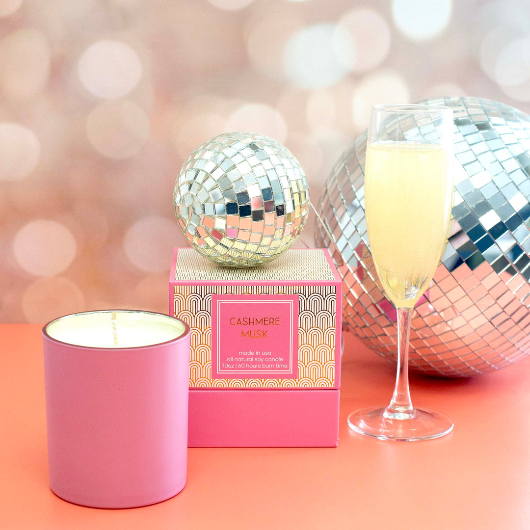 Cashmere Musk Pink Gift Boxed Soy Candle