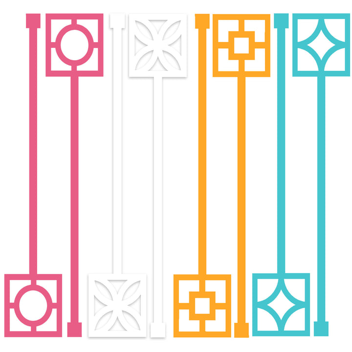 Breeze Block Acrylic Retro Drink Stirrer Swizzle Stix