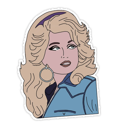 Dolly Parton Pop Icon Vintage Vinyl Sticker