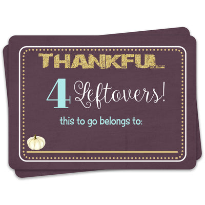 White Pumpkin Plum Thanksgiving Leftover Sticker