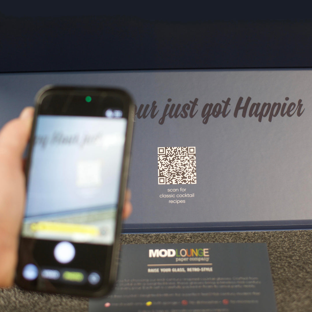 Cocktail Hour Set of 4 Blue and Gold Vintage Whiskey Glasses