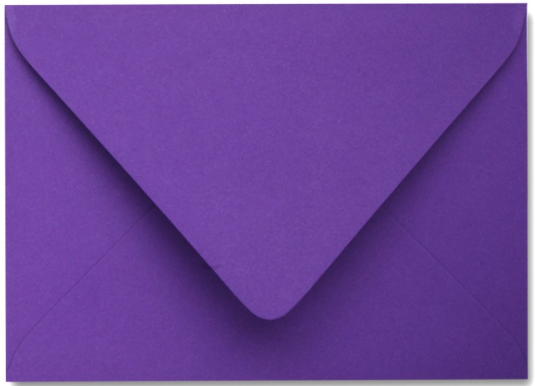 Purple A2 Euro Flap Envelope