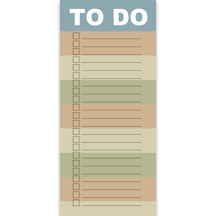 Plan your day with ease using the Simple Squares Clean Lined To Do List Pad. Featuring a clean lined color block design and a mid century modern color palette, this pad will elevate your productivity and organization. With a handy to-do checklist that easily fits in your purse or car, you&