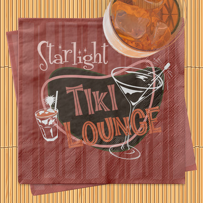 Starlight Tiki Lounge Cocktail Bar Napkin