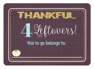 White Pumpkin Plum Thanksgiving Leftover Sticker