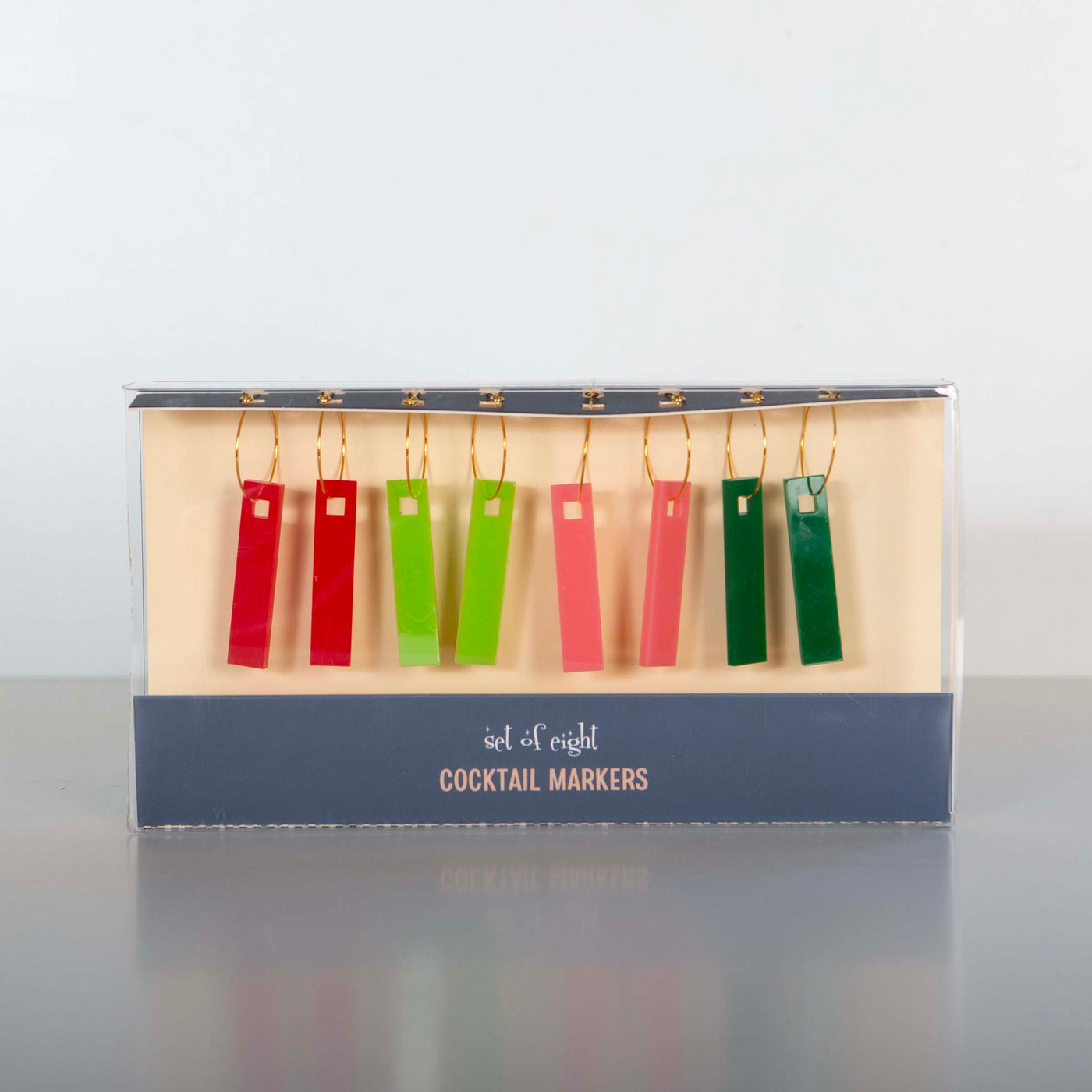 Jolly Holiday Brights Acrylic Cocktail Markers