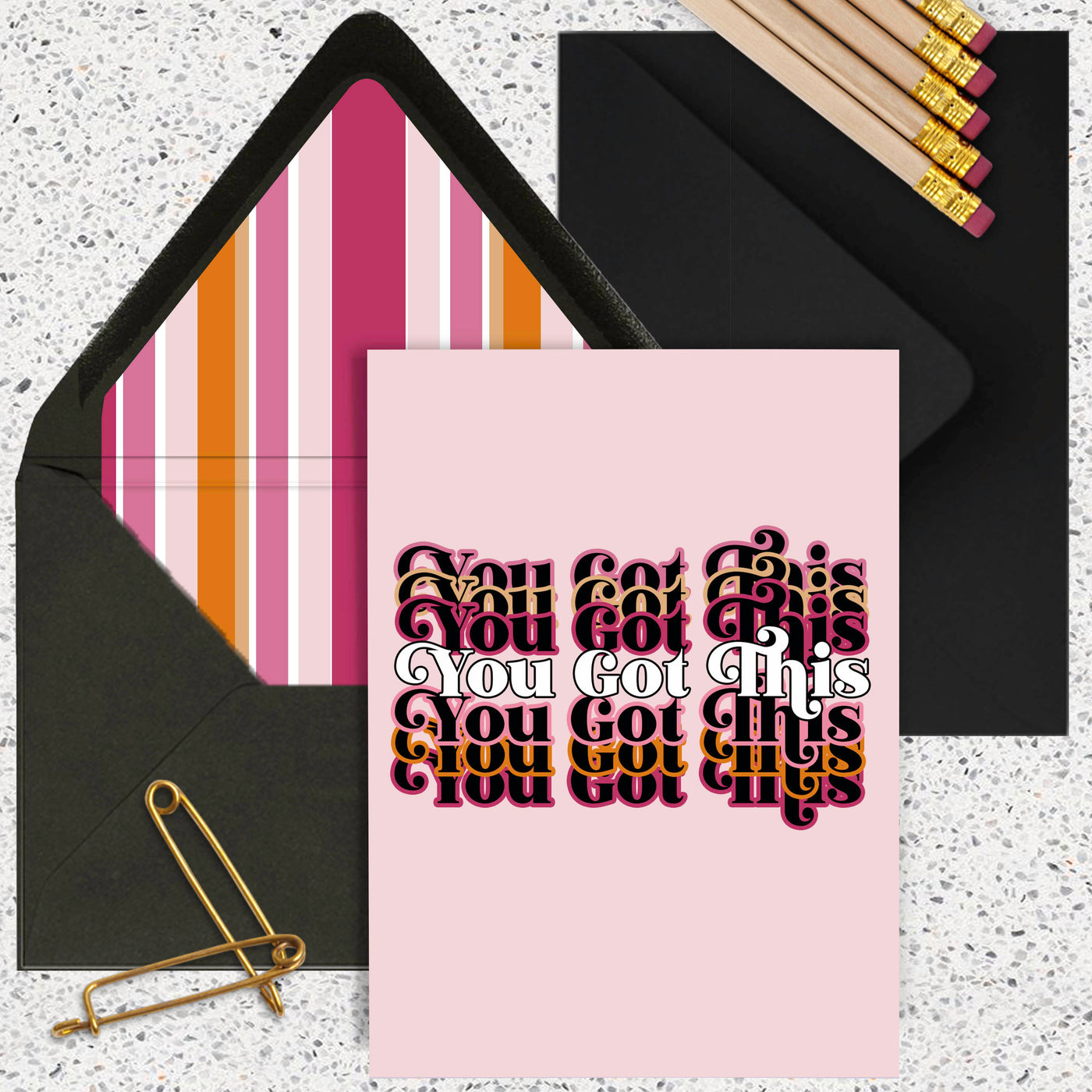 You Got This Retro Font Encouragement Greeting Card