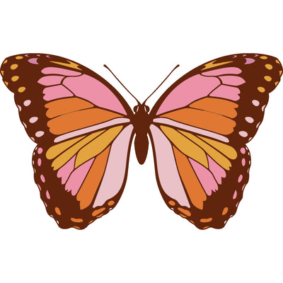 Add a touch of nostalgia to your belongings with our Pink Butterfly Retro Vinyl Sticker! Inspired by the groovy 70's, this sticker features a vibrant pink butterfly design and is made of durable vinyl. Perfect for adding personality to your laptop, water bottle, or any other smooth surface. Get yours now and spread retro vibes everywhere you go!