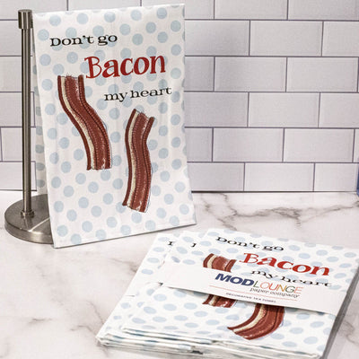Bacon My Heart Tea Towel - ModLoungePaperCompany