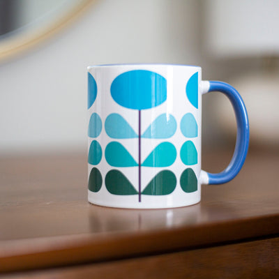 Mid Mod Flower Coffee Mug - ModLoungePaperCompany