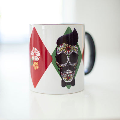 Mustache Skull Coffee Mug - ModLoungePaperCompany