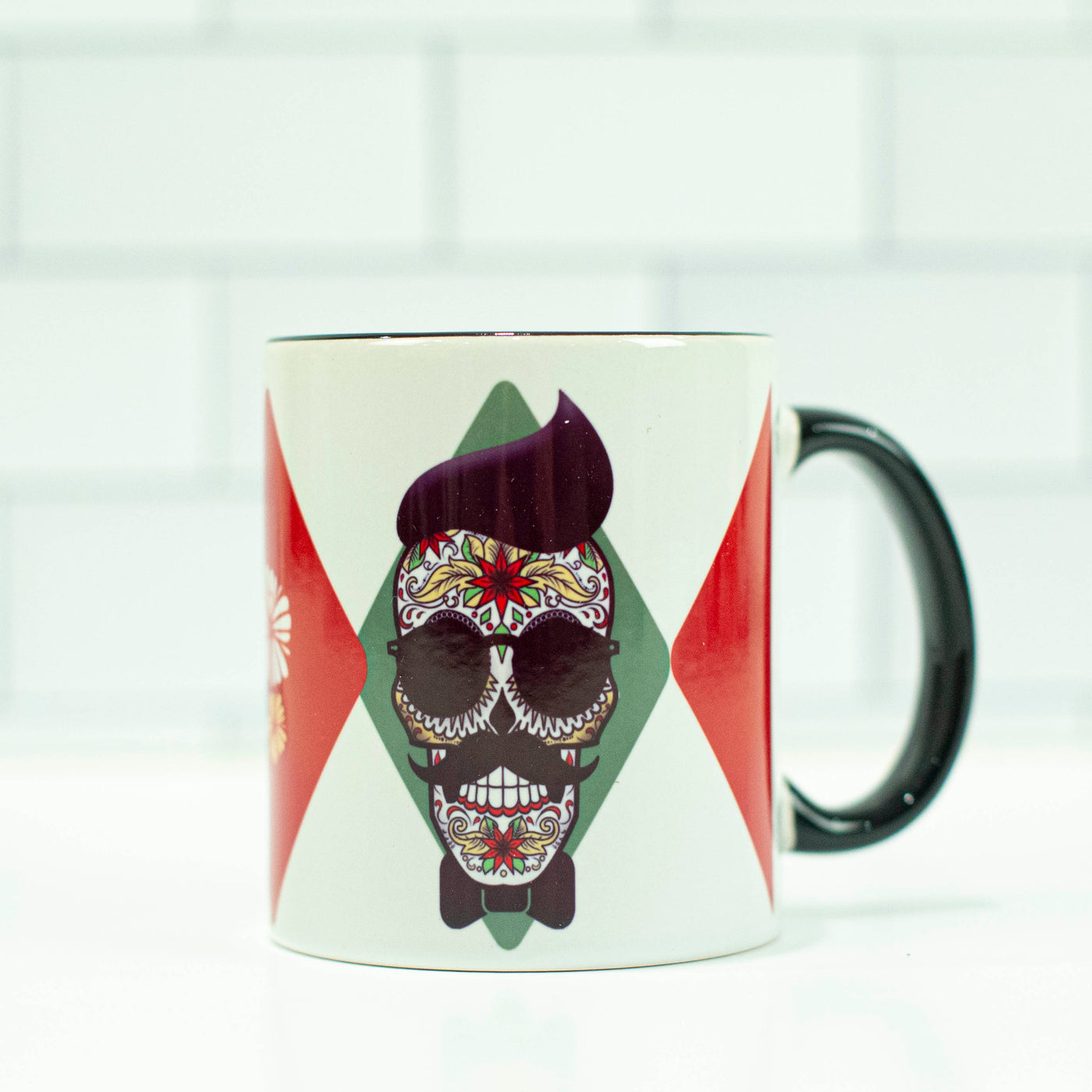 Mustache Skull Coffee Mug - ModLoungePaperCompany