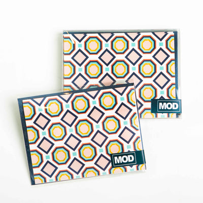Hexagon Mid Century Modern Notecard - ModLoungePaperCompany