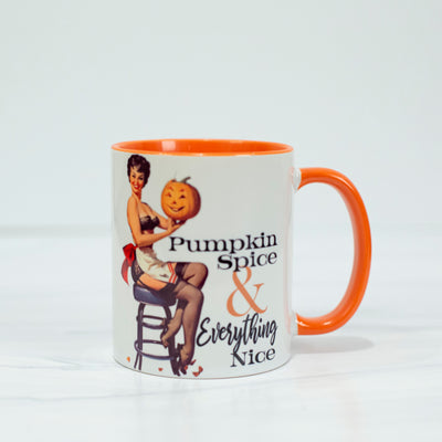 Pumpkin Spice Pinup Coffee Mug - ModLoungePaperCompany
