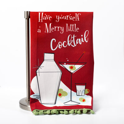 Have Yourself A Merry Little Cocktail Bar Tea Towel