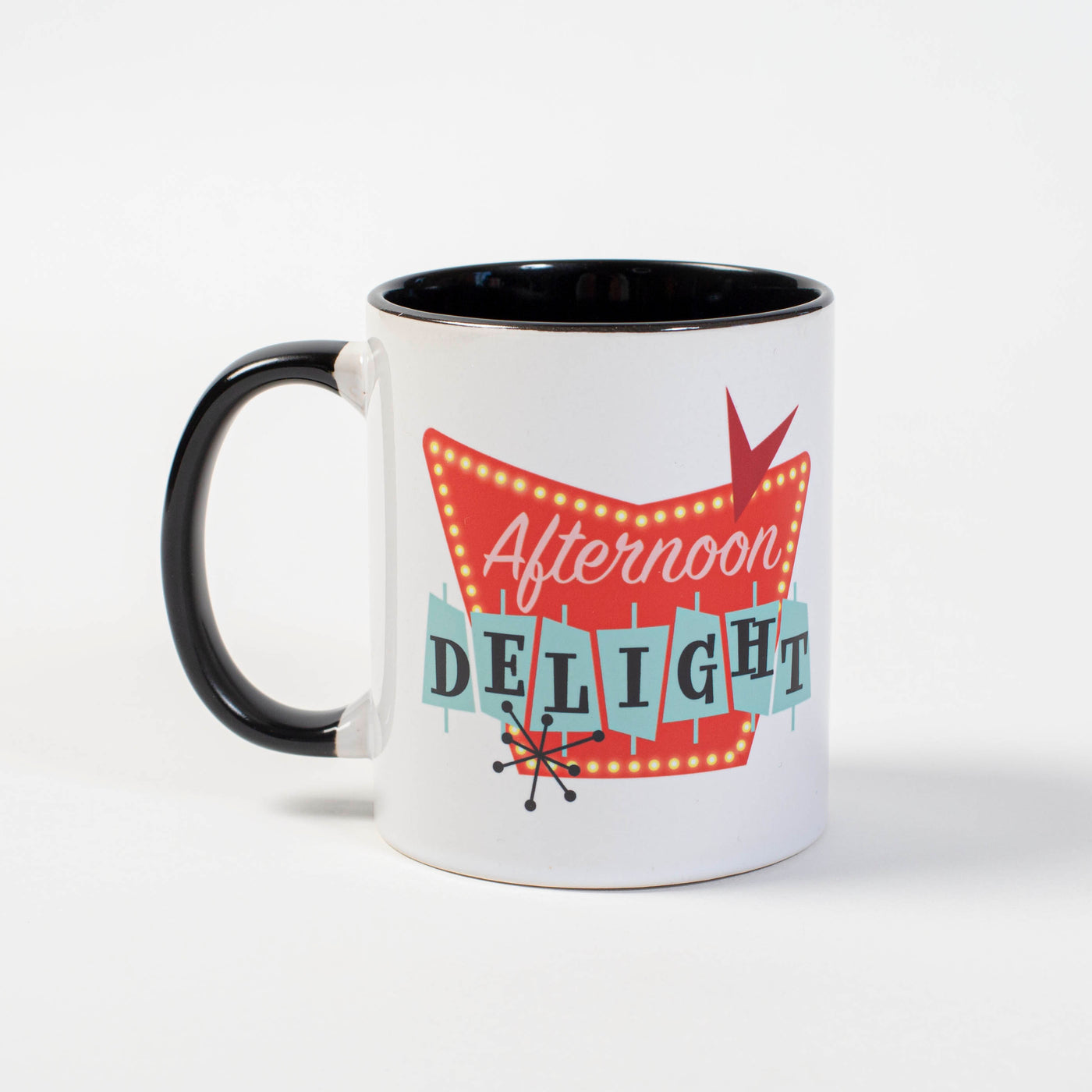 afternoon delight retro sign cosmic coffee mug