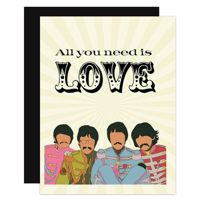 Beatles Love Greeting Card - ModLoungePaperCompany