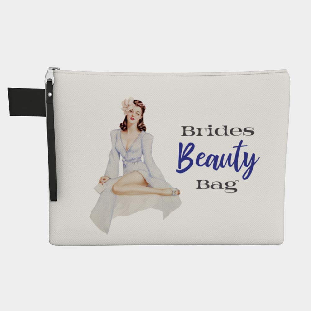 Floral Mother of the Bride Cotton Canvas Cosmetic Bag – The Cotton & Canvas  Co.