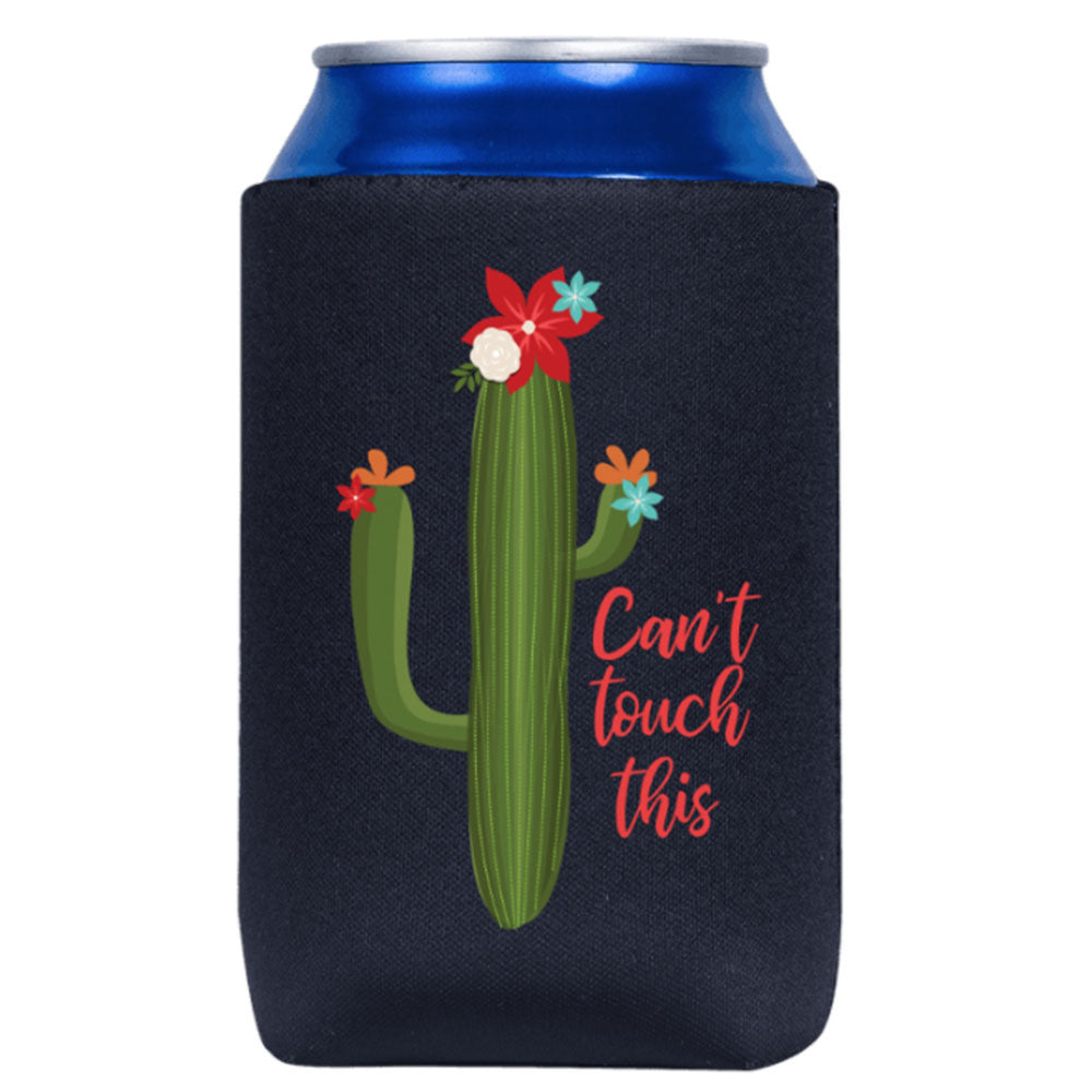 Cactus Cant Touch This Black Koozie - ModLoungePaperCompany